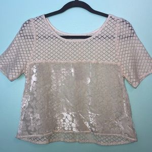 Abercrombie & Fitch Lace And Mesh Blouse